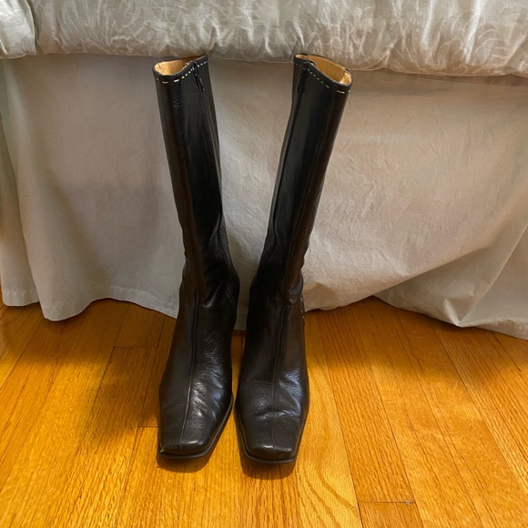 Lorenzetti Shoes - EUC Lorenzetti size 8 1/2 black leather boots made in Italy